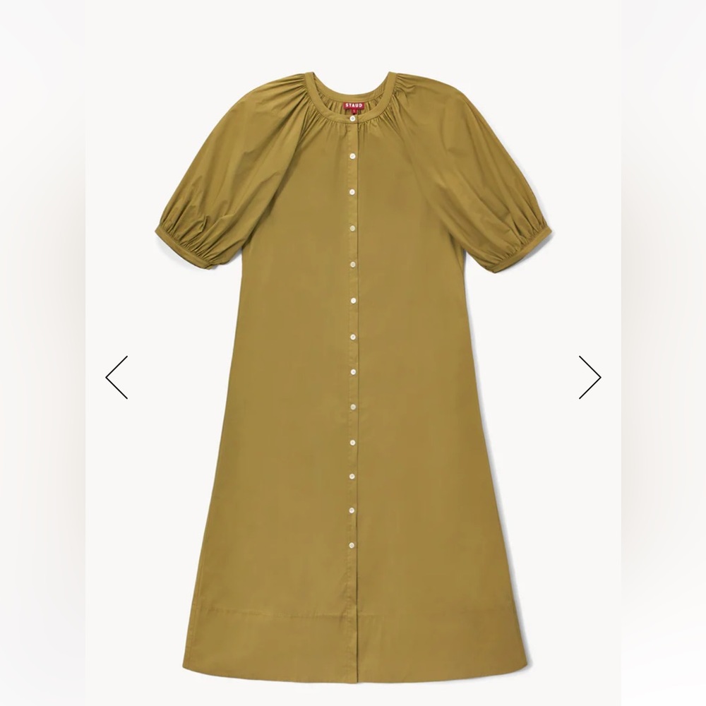 NWT STAUD Vincent Dress in Sage Green
